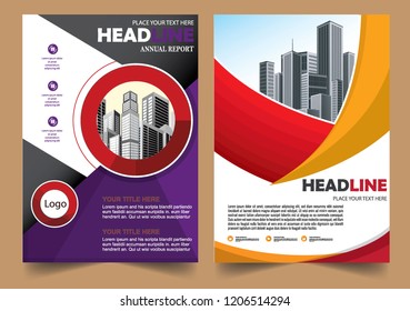 Business abstract vector template Brochure design cover modern layout annual report
poster flyer in A4 with colorful triangles geometric shapes for tech science market with light background