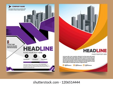 Business abstract vector template Brochure design cover modern layout annual report
poster flyer in A4 with colorful triangles geometric shapes for tech science market with light background