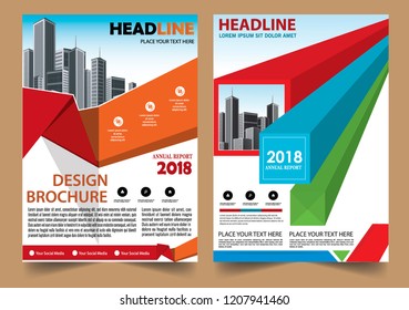 Business abstract vector template Brochure design cover modern layout annual report
poster flyer in A4 with colorful geometric shapes for tech science market with light background