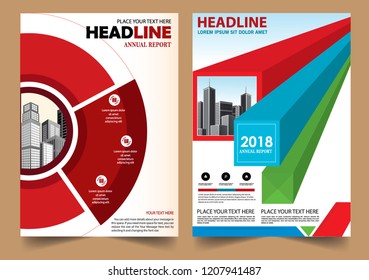 Business abstract vector template Brochure design cover modern layout annual report
poster flyer in A4 with colorful geometric shapes for tech science market with light background