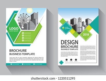 Business abstract vector template. Brochure design, cover modern layout, annual report, poster, flyer in A4 with colorful triangles, geometric shapes for tech, science, market with light background