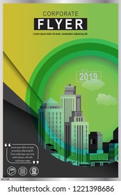 Business abstract vector template. Brochure design, cover modern layout, annual report, poster, flyer with colorful triangles, geometric shapes for tech, science, market with light background. EPS 10
