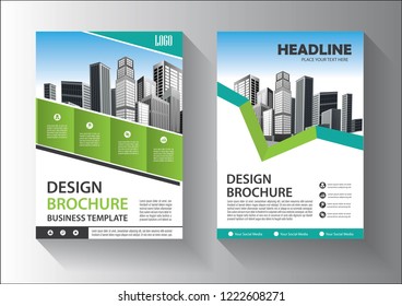 Business abstract vector template. Brochure design, cover modern layout, annual report, poster, flyer in A4 with colorful triangles, geometric shapes for tech, science, market with light background