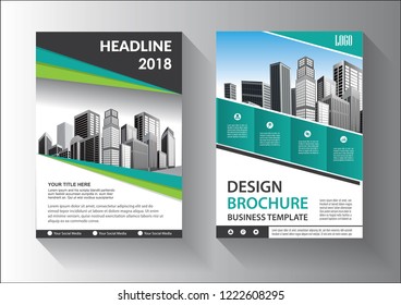 Business abstract vector template. Brochure design, cover modern layout, annual report, poster, flyer in A4 with colorful triangles, geometric shapes for tech, science, market with light background