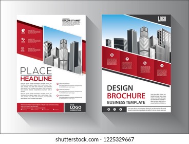 Business abstract vector template. Brochure design, cover modern layout, annual report, poster, flyer in A4 with colorful triangles, geometric shapes for tech, science, market with light background