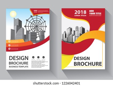Business abstract vector template. Brochure design, cover modern layout, annual report, poster, flyer in A4 with colorful triangles, geometric shapes for tech, science, market with light background