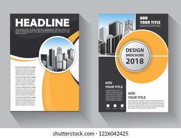 Business abstract vector template. Brochure design, cover modern layout, annual report, poster, flyer in A4 with colorful triangles, geometric shapes for tech, science, market with light background
