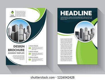 Business abstract vector template. Brochure design, cover modern layout, annual report, poster, flyer in A4 with colorful triangles, geometric shapes for tech, science, market with light background