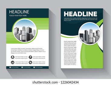 Business abstract vector template. Brochure design, cover modern layout, annual report, poster, flyer in A4 with colorful triangles, geometric shapes for tech, science, market with light background