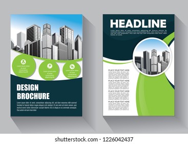 Business abstract vector template. Brochure design, cover modern layout, annual report, poster, flyer in A4 with colorful triangles, geometric shapes for tech, science, market with light background
