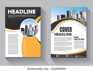 Business abstract vector template. Brochure design, cover modern layout, annual report, poster, flyer in A4 with colorful triangles, geometric shapes for tech, science, market with light background