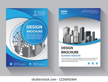 Business abstract vector template. Brochure design, cover modern layout, annual report, poster, flyer in A4 with colorful triangles, geometric shapes for tech, science, market with light background