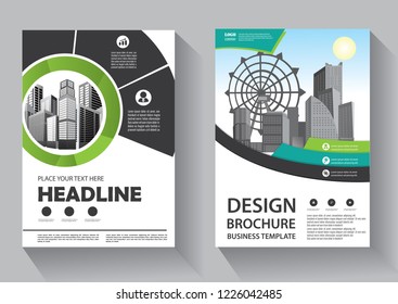 Business abstract vector template. Brochure design, cover modern layout, annual report, poster, flyer in A4 with colorful triangles, geometric shapes for tech, science, market with light background