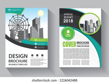 Business abstract vector template. Brochure design, cover modern layout, annual report, poster, flyer in A4 with colorful triangles, geometric shapes for tech, science, market with light background
