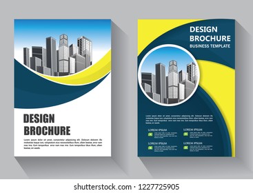 Business abstract vector template. Brochure design, cover modern layout, annual report, poster, flyer in A4 with colorful triangles, geometric shapes for tech, science, market with light background