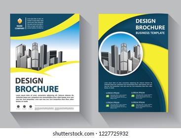 Business abstract vector template. Brochure design, cover modern layout, annual report, poster, flyer in A4 with colorful triangles, geometric shapes for tech, science, market with light background