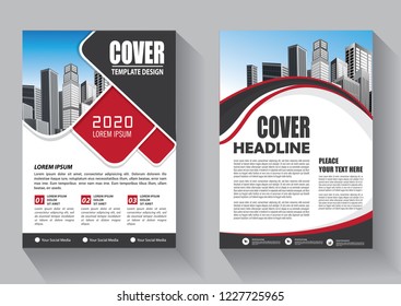 Business abstract vector template. Brochure design, cover modern layout, annual report, poster, flyer in A4 with colorful triangles, geometric shapes for tech, science, market with light background