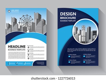 Business abstract vector template. Brochure design, cover modern layout, annual report, poster, flyer in A4 with colorful triangles, geometric shapes for tech, science, market with light background