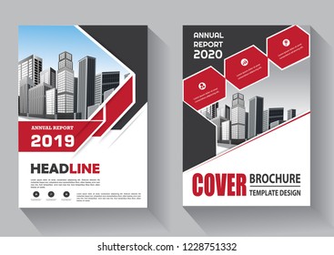 Business abstract vector template. Brochure design, cover modern layout, annual report, poster, flyer in A4 with colorful triangles, geometric shapes for tech, science, market with light background