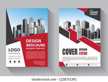 Business abstract vector template. Brochure design, cover modern layout, annual report, poster, flyer in A4 with colorful triangles, geometric shapes for tech, science, market with light background
