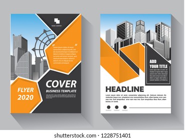 Business abstract vector template. Brochure design, cover modern layout, annual report, poster, flyer in A4 with colorful triangles, geometric shapes for tech, science, market with light background