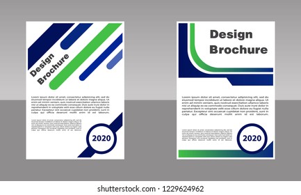 Business abstract vector template. Brochure design, cover modern layout, annual report, poster, geometric shapes for tech, science, market with light background