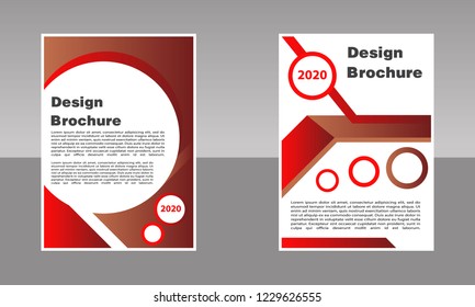 Business abstract vector template. Brochure design, cover modern layout, annual report, poster, geometric shapes for tech, science, market with light background