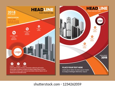 Business abstract vector template Brochure design cover modern layout annual report
poster flyer in A4 with colorful triangles geometric shapes for tech science market with light background