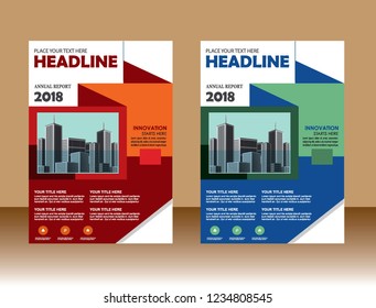 Business abstract vector template Brochure design cover modern layout annual report
poster flyer in A4 with colorful triangles geometric shapes for tech science market with light background