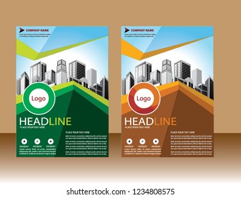 Business abstract vector template Brochure design cover modern layout annual report
poster flyer in A4 with colorful triangles geometric shapes for tech science market with light background