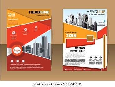 Business abstract vector template Brochure design cover modern layout annual report
poster flyer in A4 with colorful triangles geometric shapes for tech science market with light background