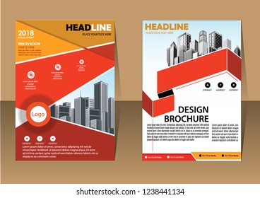 Business abstract vector template Brochure design cover modern layout annual report
poster flyer in A4 with colorful triangles geometric shapes for tech science market with light background