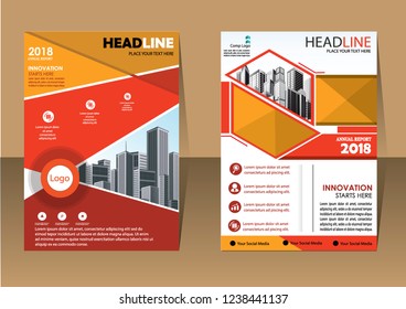 Business abstract vector template Brochure design cover modern layout annual report
poster flyer in A4 with colorful triangles geometric shapes for tech science market with light background