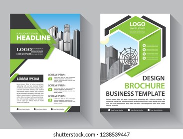 Business abstract vector template. Brochure design, cover modern layout, annual report, poster, flyer in A4 with colorful triangles, geometric shapes for tech, science, market with light background