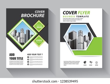 Business abstract vector template. Brochure design, cover modern layout, annual report, poster, flyer in A4 with colorful triangles, geometric shapes for tech, science, market with light background