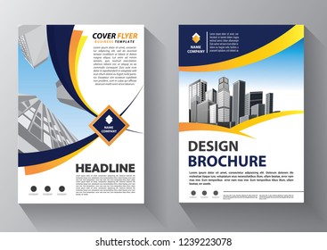Business abstract vector template. Brochure design, cover modern layout, annual report, poster, flyer in A4 with colorful triangles, geometric shapes for tech, science, market with light background