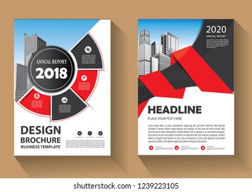 Business abstract vector template. Brochure design, cover modern layout, annual report, poster, flyer in A4 with colorful triangles, geometric shapes for tech, science, market with light background
