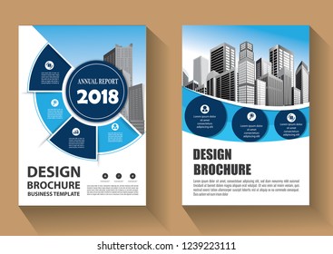 Business abstract vector template. Brochure design, cover modern layout, annual report, poster, flyer in A4 with colorful triangles, geometric shapes for tech, science, market with light background