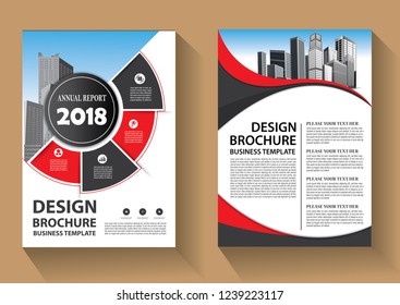 Business abstract vector template. Brochure design, cover modern layout, annual report, poster, flyer in A4 with colorful triangles, geometric shapes for tech, science, market with light background