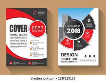 Business abstract vector template. Brochure design, cover modern layout, annual report, poster, flyer in A4 with colorful triangles, geometric shapes for tech, science, market with light background