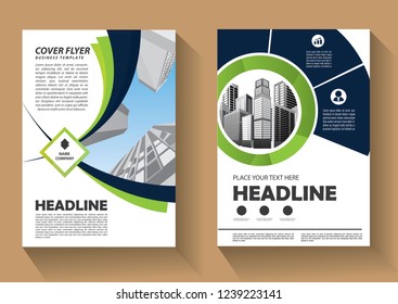 Business abstract vector template. Brochure design, cover modern layout, annual report, poster, flyer in A4 with colorful triangles, geometric shapes for tech, science, market with light background