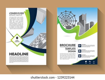 Business abstract vector template. Brochure design, cover modern layout, annual report, poster, flyer in A4 with colorful triangles, geometric shapes for tech, science, market with light background