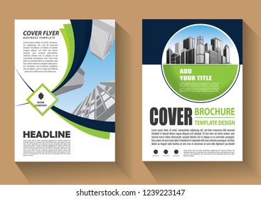 Business abstract vector template. Brochure design, cover modern layout, annual report, poster, flyer in A4 with colorful triangles, geometric shapes for tech, science, market with light background