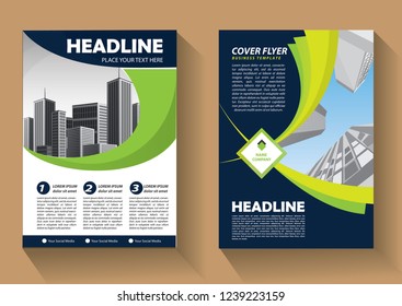 Business abstract vector template. Brochure design, cover modern layout, annual report, poster, flyer in A4 with colorful triangles, geometric shapes for tech, science, market with light background