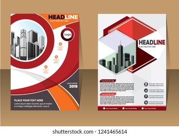 Business abstract vector template Brochure design cover modern layout annual report
poster flyer in A4 with colorful triangles geometric shapes for tech science market with light background