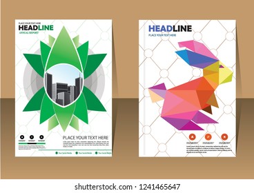 Business abstract vector template Brochure design cover modern layout annual report
poster flyer in A4 with colorful triangles geometric shapes for tech science market with light background