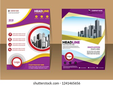 Business abstract vector template Brochure design cover modern layout annual report
poster flyer in A4 with colorful triangles geometric shapes for tech science market with light background