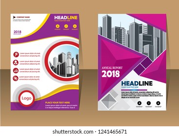 Business abstract vector template Brochure design cover modern layout annual report
poster flyer in A4 with colorful triangles geometric shapes for tech science market with light background