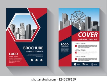 Business abstract vector template. Brochure design, cover modern layout, annual report, poster, flyer in A4 with colorful triangles, geometric shapes for tech, science, market with light background