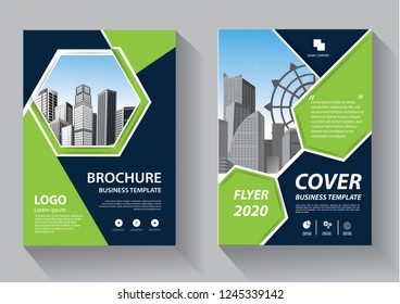 Business abstract vector template. Brochure design, cover modern layout, annual report, poster, flyer in A4 with colorful triangles, geometric shapes for tech, science, market with light background